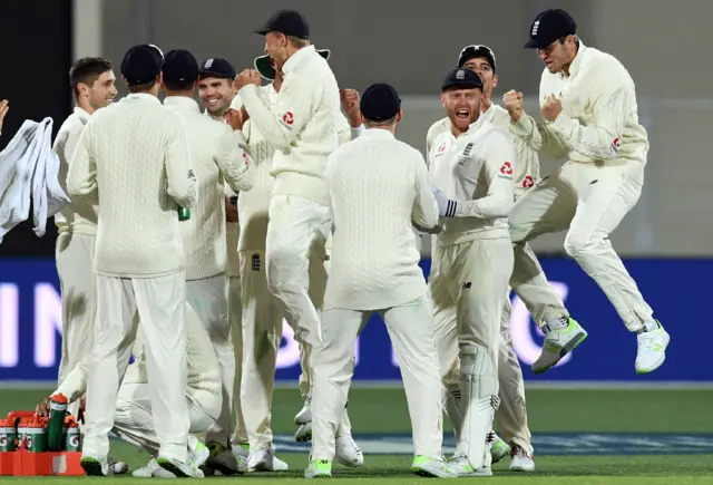 England celebrate