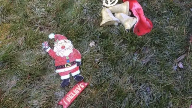 Christmas decorations damaged and stolen in Castle Vale, Birmingham