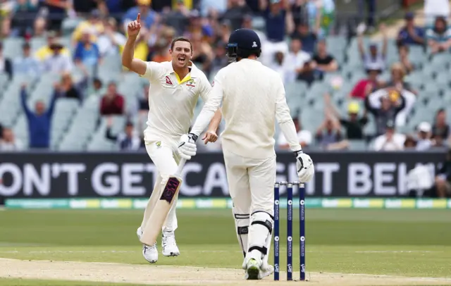 Josh Hazlewood dismisses Joe Root