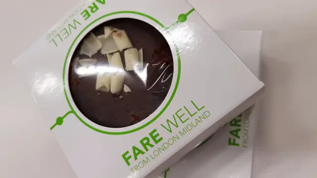 Farewell cake from London Midland