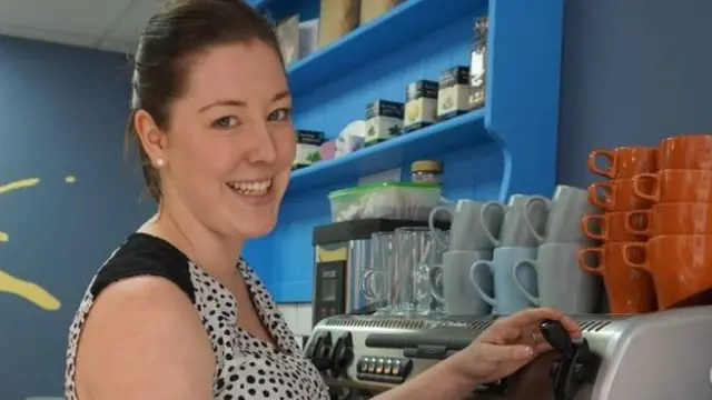 Charlotte Purdie at her cafe