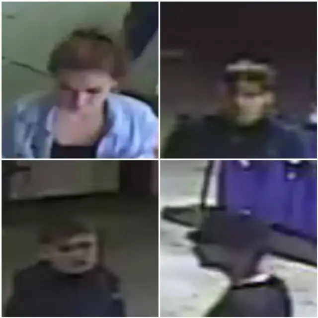 CCTV images of suspects