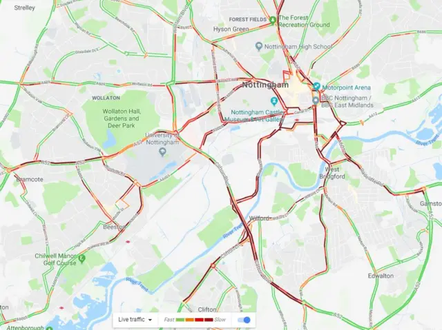 Traffic map