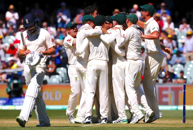 Australia celebrate