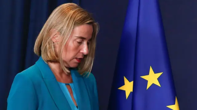 EU foreign policy chief Federica Mogherini at the EU Eastern Partnership Summit in Brussels, 24 November 2017