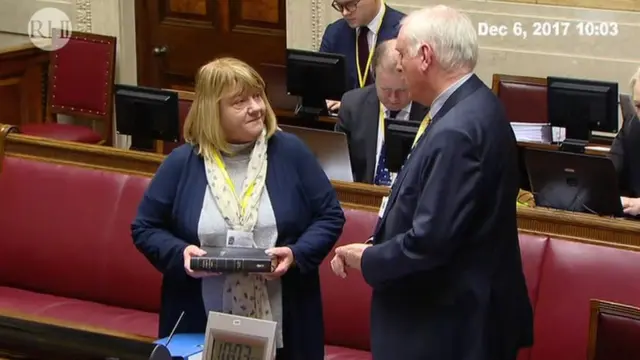 Bernie Brankin is sworn in