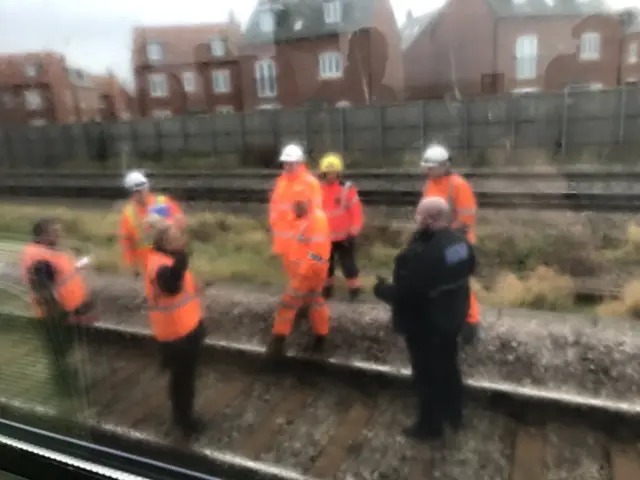 Network Rail inspecting track