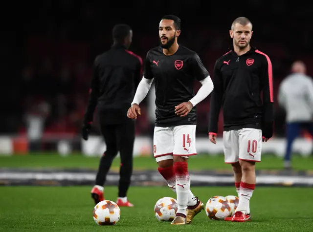 Theo Walcott and Jack Wilshere