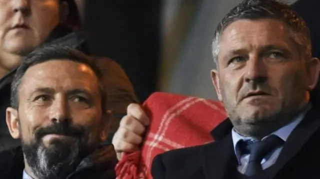 Derek McInnes and Tony Docherty