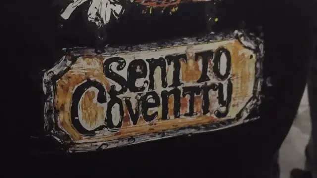 "Sent to Coventry" sign