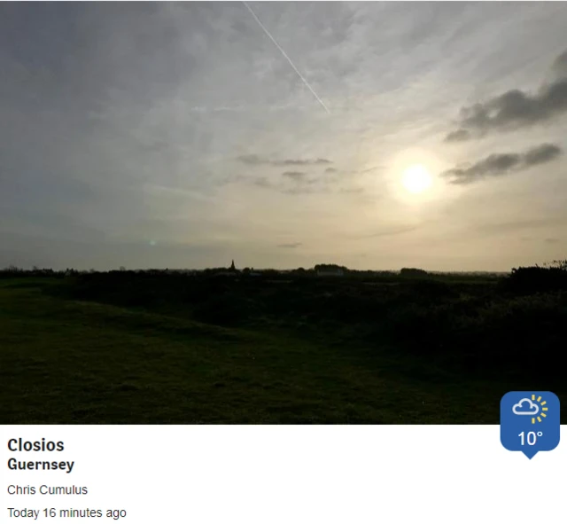 Vale skies in Guernsey