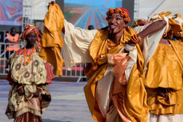 Dancers performed at the opening ceremony