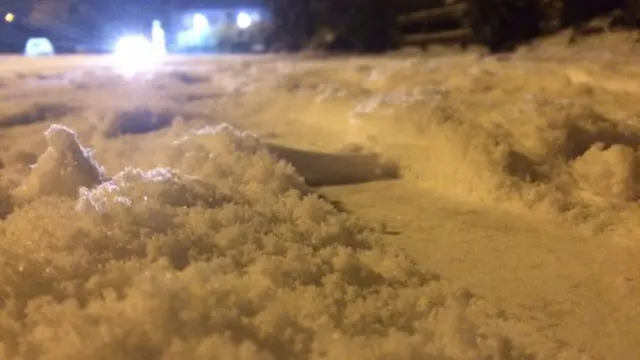 Snow in Staffordshire earlier this year