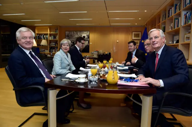 EU and UK negotiators have breakfast