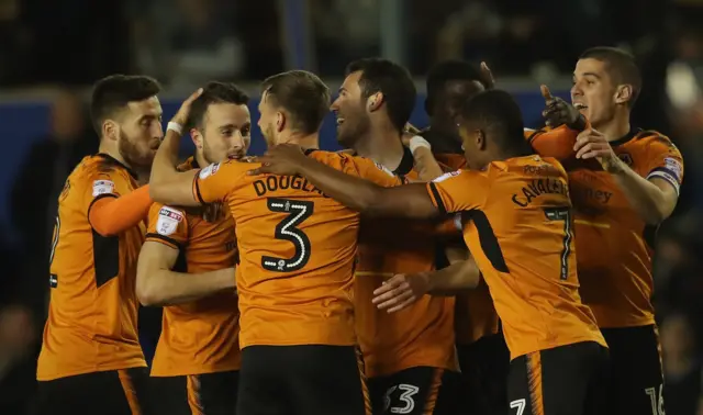 Wolves celebrate goal