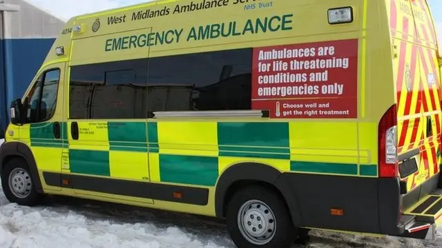 Ambulance in snow