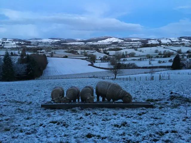 Shropshire Hills snow