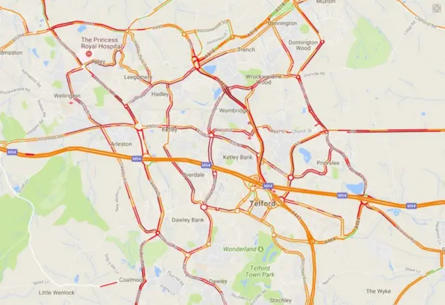 Traffic map