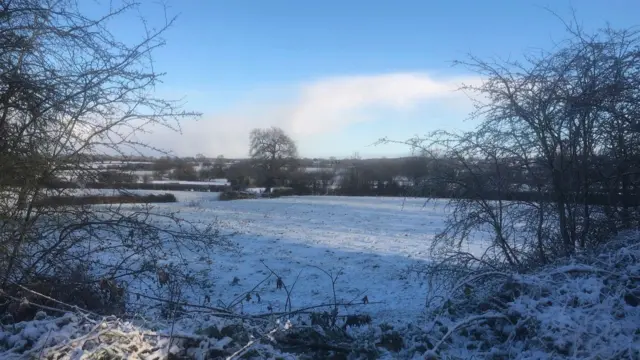 Snow in Gnosall