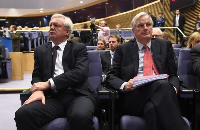 David Davis and Michel Barnier