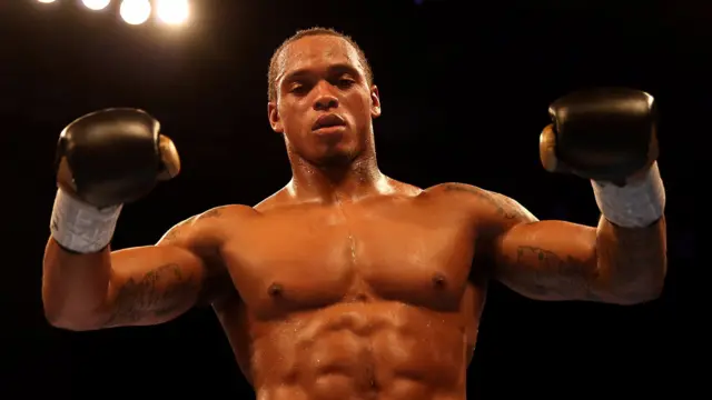 Anthony Yarde celebrates after beating Nikola Sjekloca