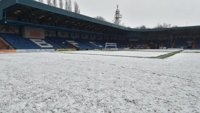 Bury ground in snow