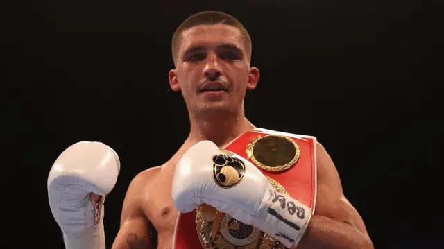 Lee Selby celebrates his win over Eduardo Ramirez