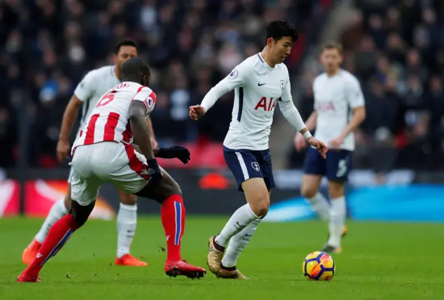 Son in action against Stoke