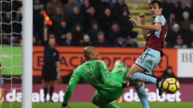 Jack Cork has a goal disallowed