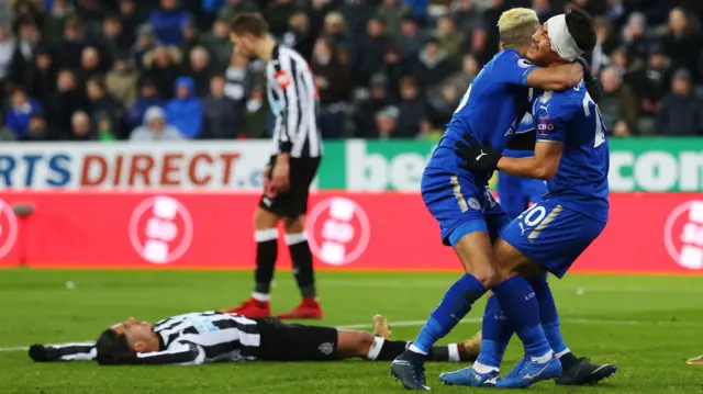 Leicester celebrate