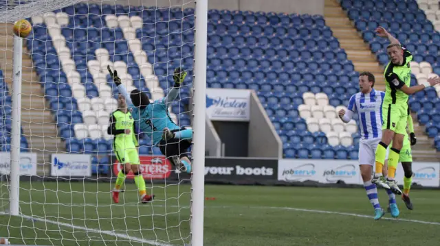 Sammie Szmodics scores for Colchester against Exeter