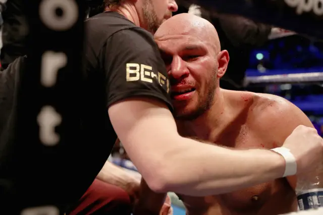 Caleb Truax celebrates