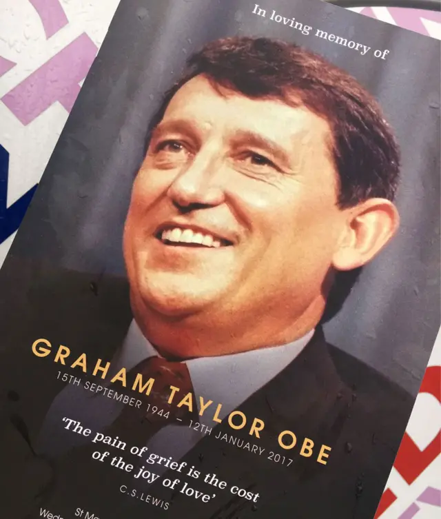 Graham Taylor order of service