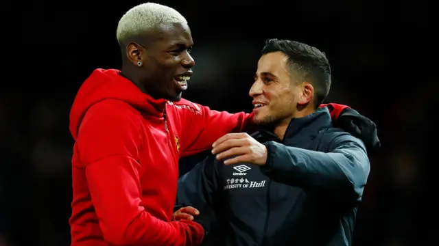 Paul Pogba and Hull's Omar Elabdellaoui