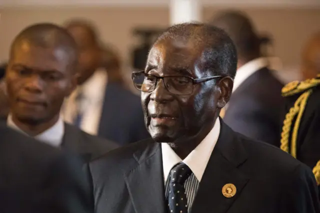 Robert Mugabe in Addis Ababa, Ethiopia - January 2017