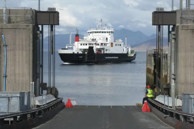 CalMac ferry at port