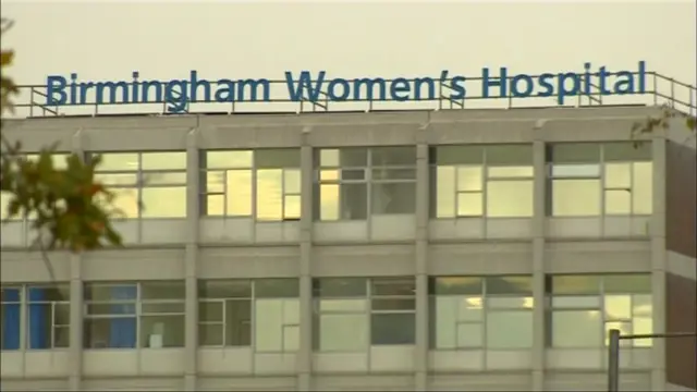 Women's hospital sign