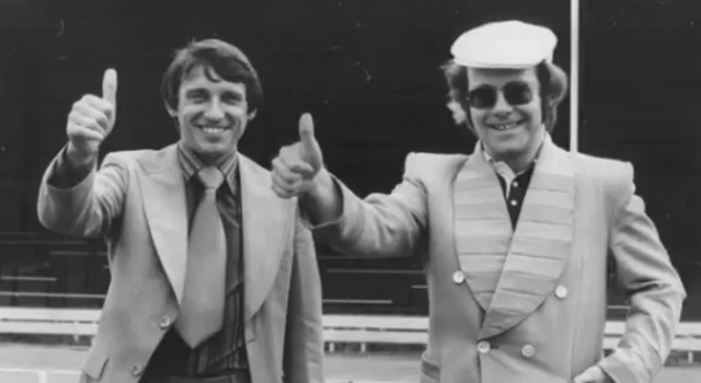 Graham Taylor and Elton John