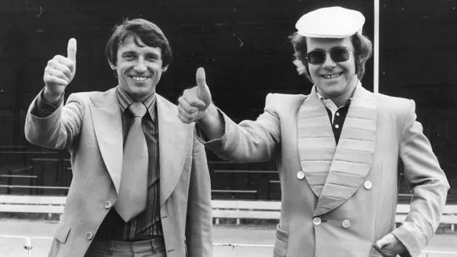 Graham Taylor and Elton John