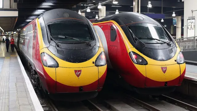 Virgin Trains in station