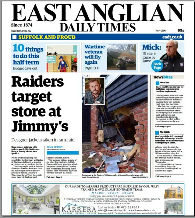 East edition of the EADT