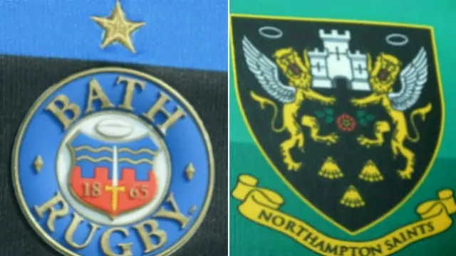 Bath v Northampton badges