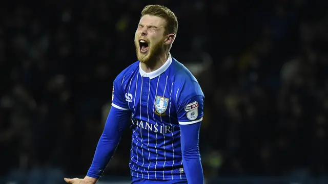 Sam Winnall celebrates his goal against Birmingham