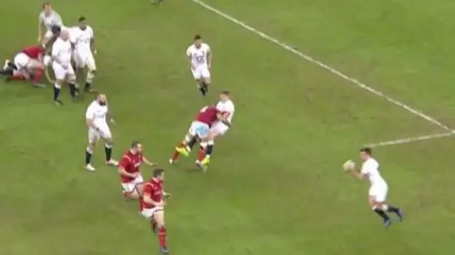 This is Ross Moriarty's reducer on Owen Farrell.