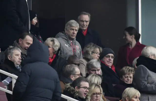 Arsene Wenger in stands