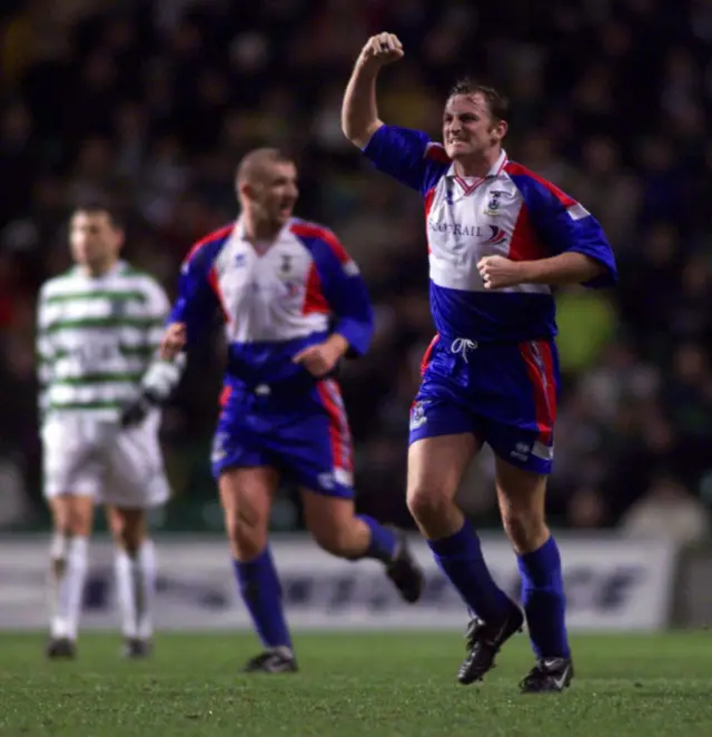 Paul Sheerin was on target in Caley Thistle's famous victory