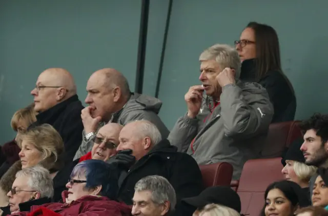 Wenger in stands