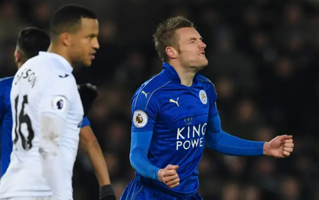 Jamie Vardy of Leicester City