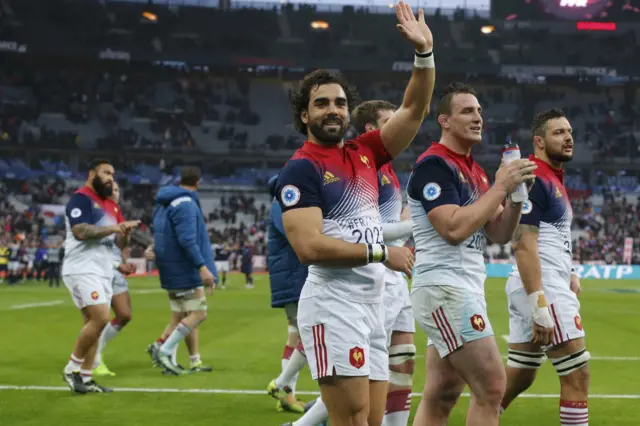 France's players celebrate