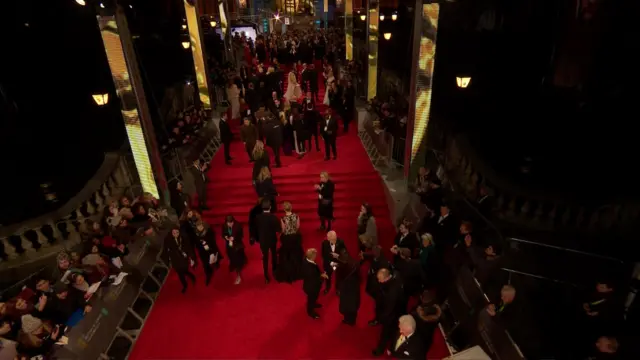 The Baftas red carpet